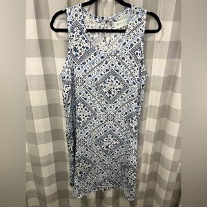 Aventura Blue and White Floral Dress